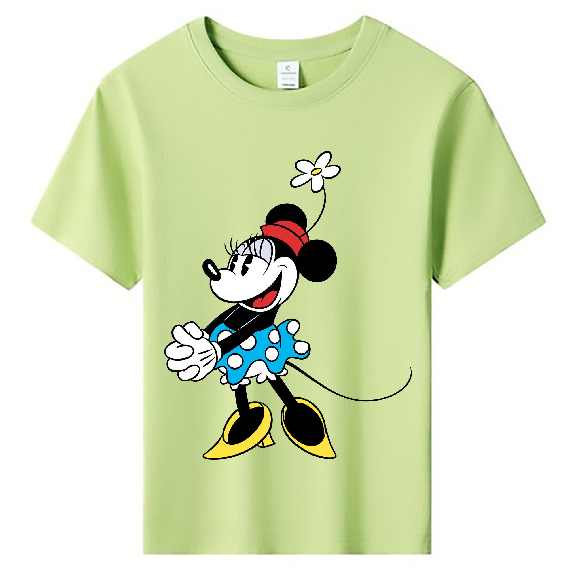 ミッキーマウス Mickey Mouse 綿100％キッズTシャツ（フロントプリント）